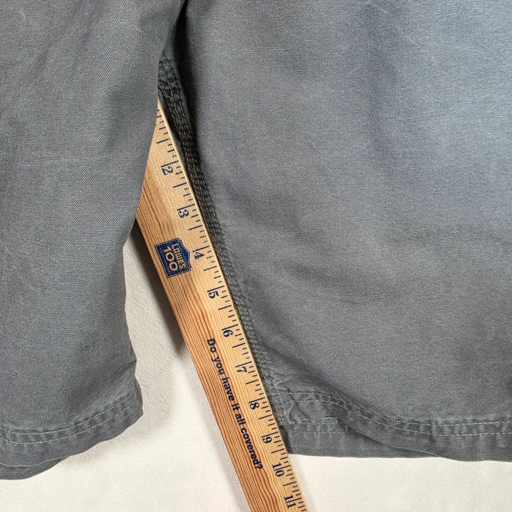 Carhartt Carpenter Shorts Mens 34 Gray Relaxed Fit Canvas Workwear Utility